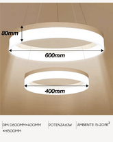 GIULIA LUNA 5070-2 Lampadario LED a Sospensione SMART